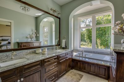 Master Bathroom with Custom Vanities